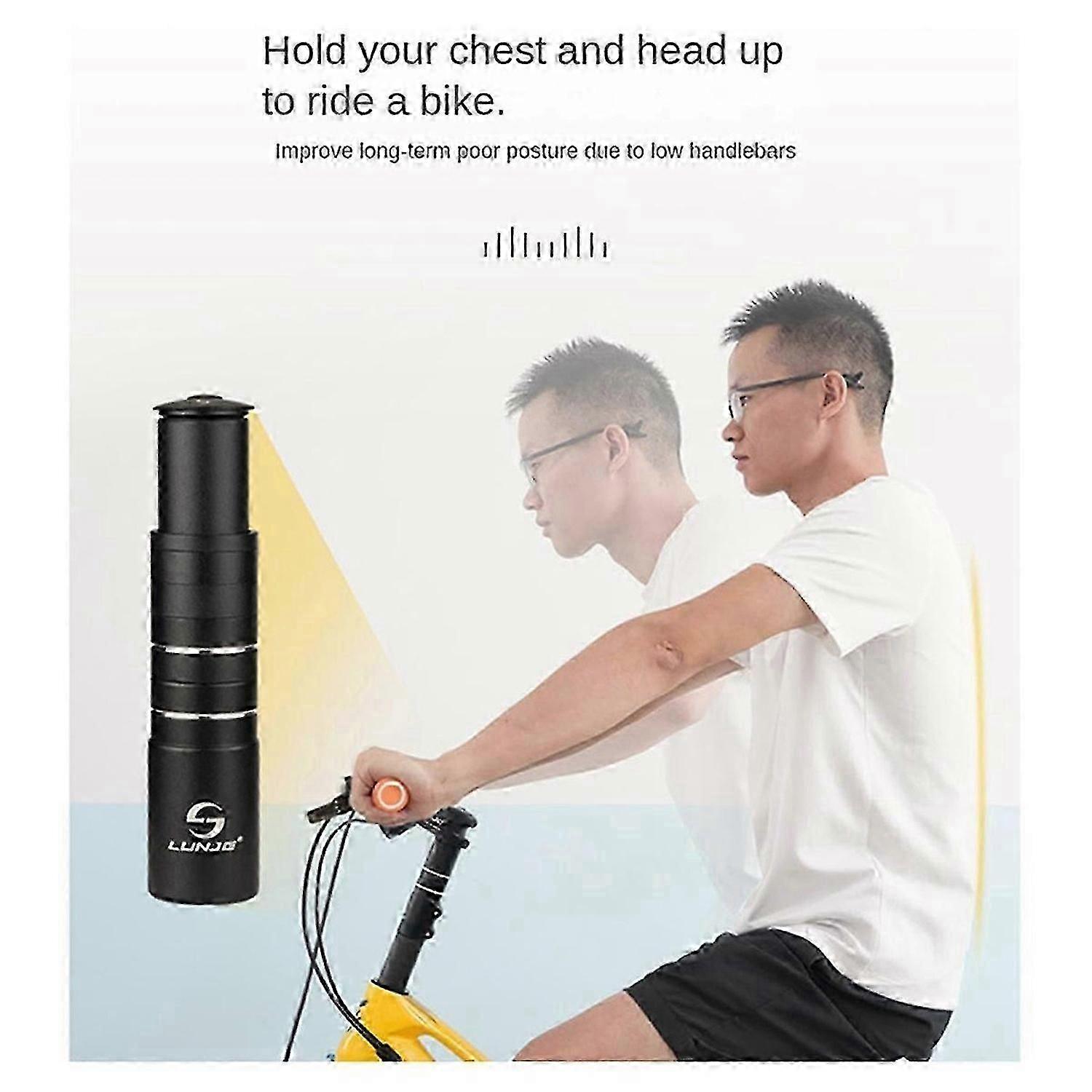 Bicycle Stem Extension Aluminum Alloy Bicycle Handlebar Riser,C