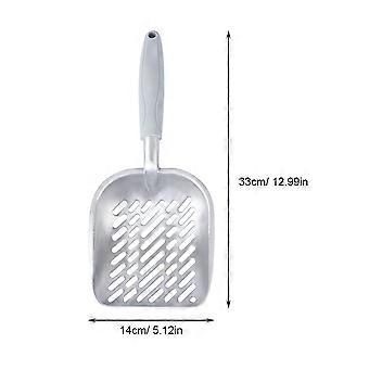 Dog Litter Scoop Metal Cat Litter for Cleaning Use Grey