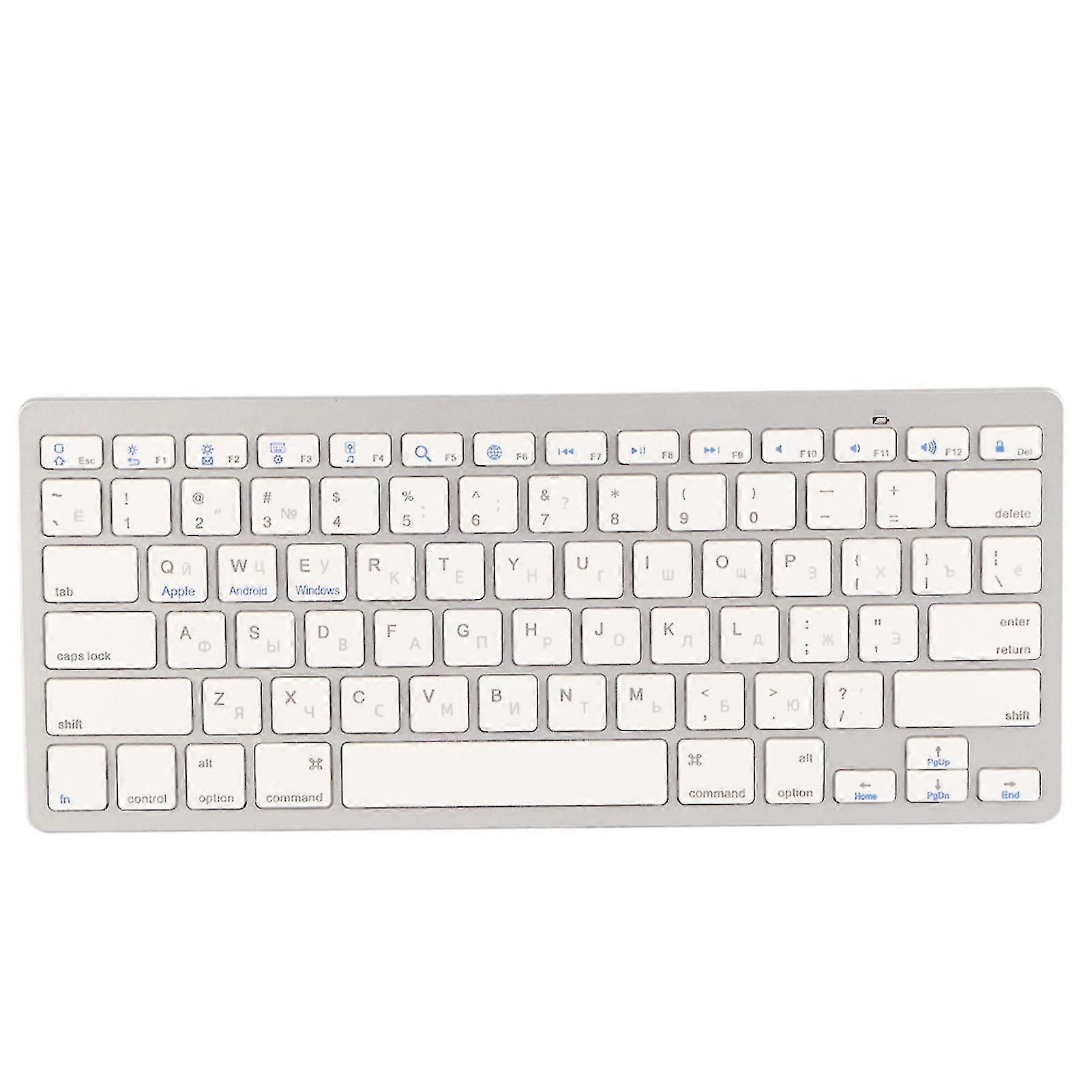 Multi Functional Ultra Thin Russian Wireless Bluetooth Keyboard For Apple Mac Windows Android
