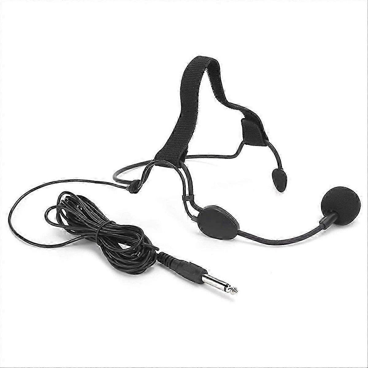 6.35MM Plug Dynamic Headband Microphone Ear Hook Microphone