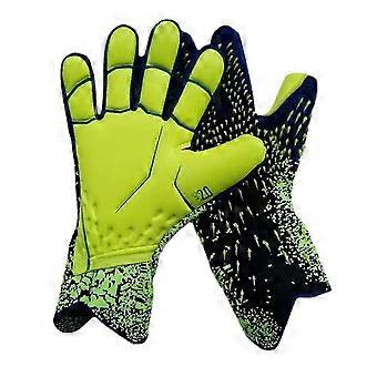 2025 Goalkeeper Gloves Strong Grip Soccer Goalkeeper Gloves with Finger Support Size 6/7/8/9/10 Kids Teens Adults Green