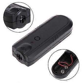 Mini dispositivo ultrassônico anti-latido para uso externo, dispositivo ultrassônico para treinamento de latidos, repelente de latidos para animais de estimação (preto)