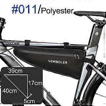 Cykel Triangel Väska Cykelram Främre Rörväska Vattentät Cykelväska Packväska Förpackningspåse Tillbehör Ingen läpp