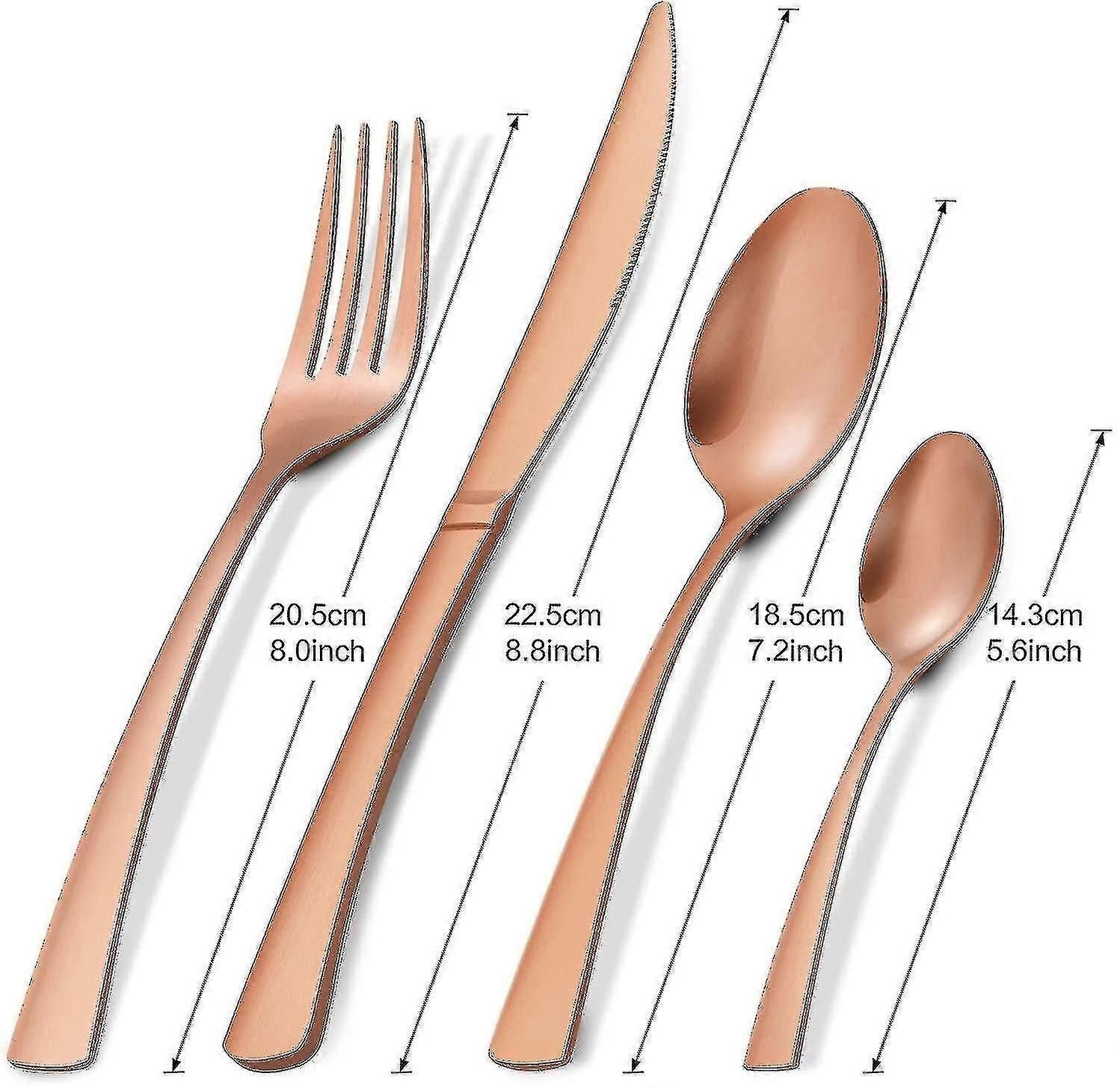 Bestikk sett, 16-delt rustfritt stål flatware sett, service for 4