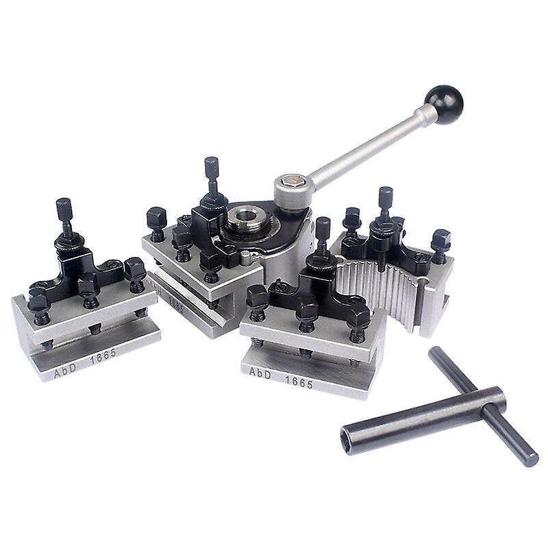 Ab European Style Lathe Quick Change Tool Post Holder16x16mm Tool Rest For 150-300mm Bed Swing
