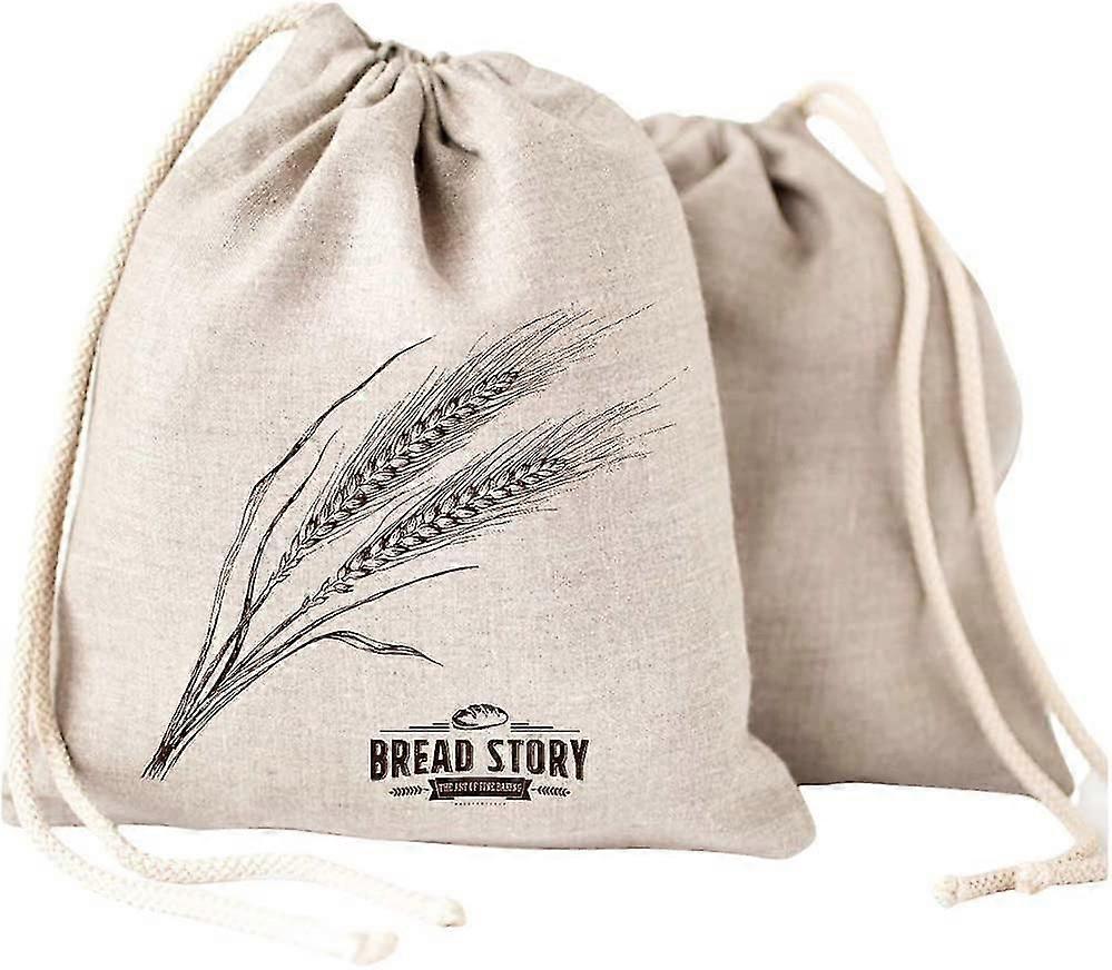 Linen Bread Bags 2 Pack X