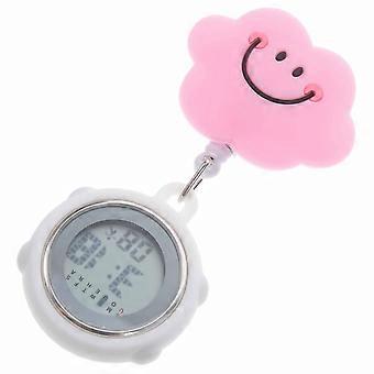 Clip-on verpleeghorloge, doktershorloge, intrekbaar digitaal display, zakhorloge
