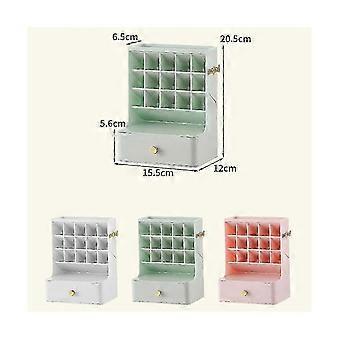 Organizador de Cosméticos de Mesa de Três Camadas para Banheiro, Caixa de Cosméticos de Grande Capacidade para Mulheres, Joias e Batons Dr JN,x