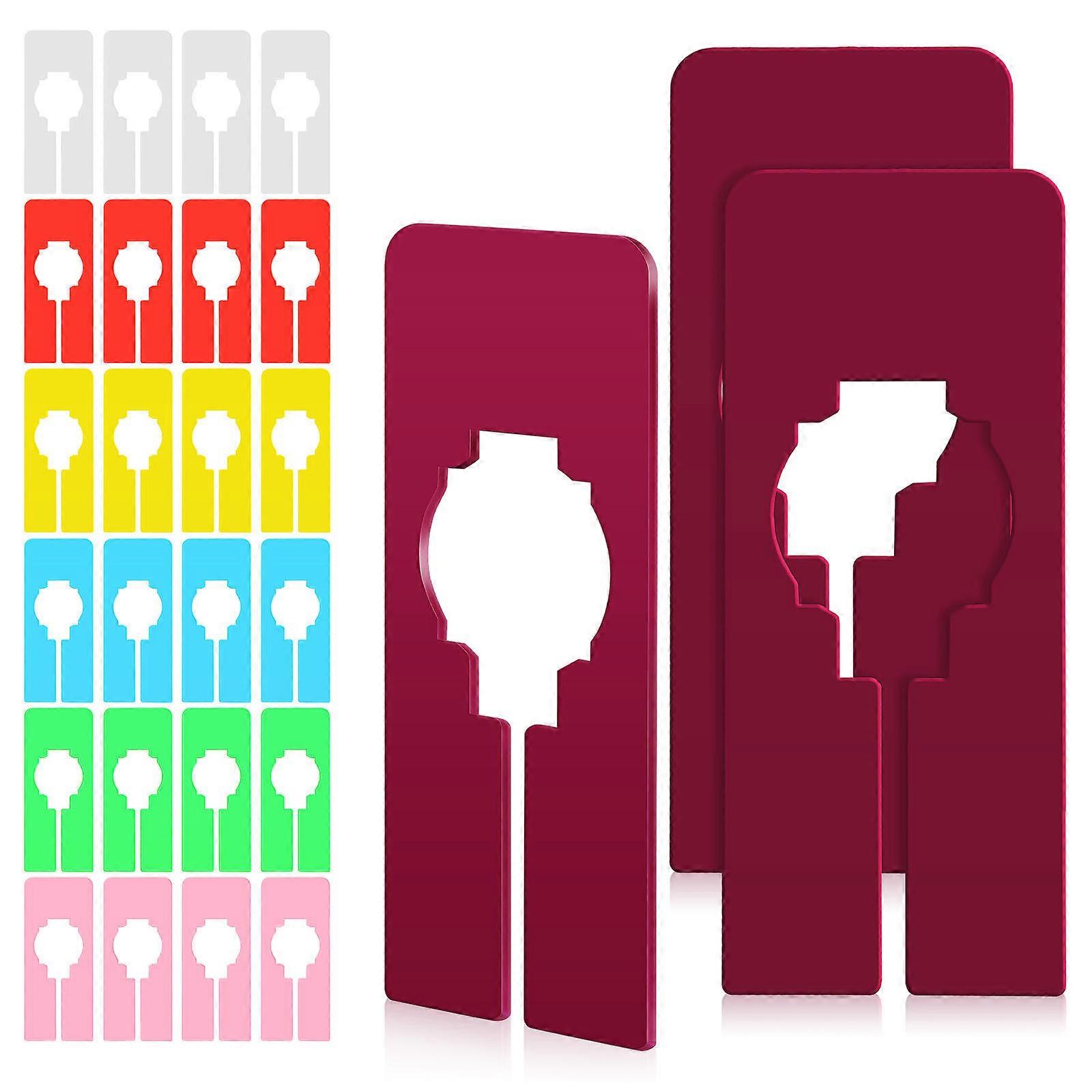 30 Pcs Rectangular Plastic Closet Dividers Reusable Closet Separators for Clothes