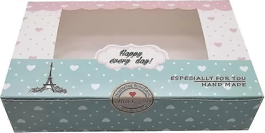 10 Pcs Paper Cake Box Set 8 Inch