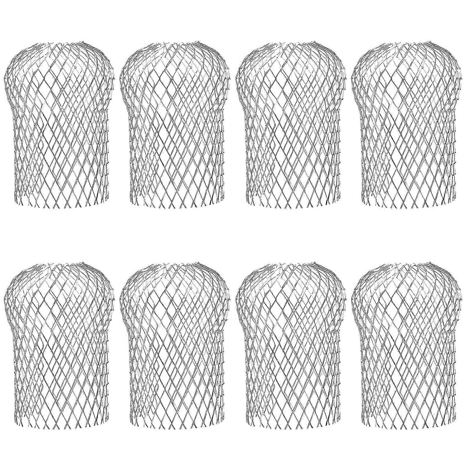 8 Pcs Gutter Guards Aluminum Downspout Guard Gutter Filter Mesh Leaf Guards