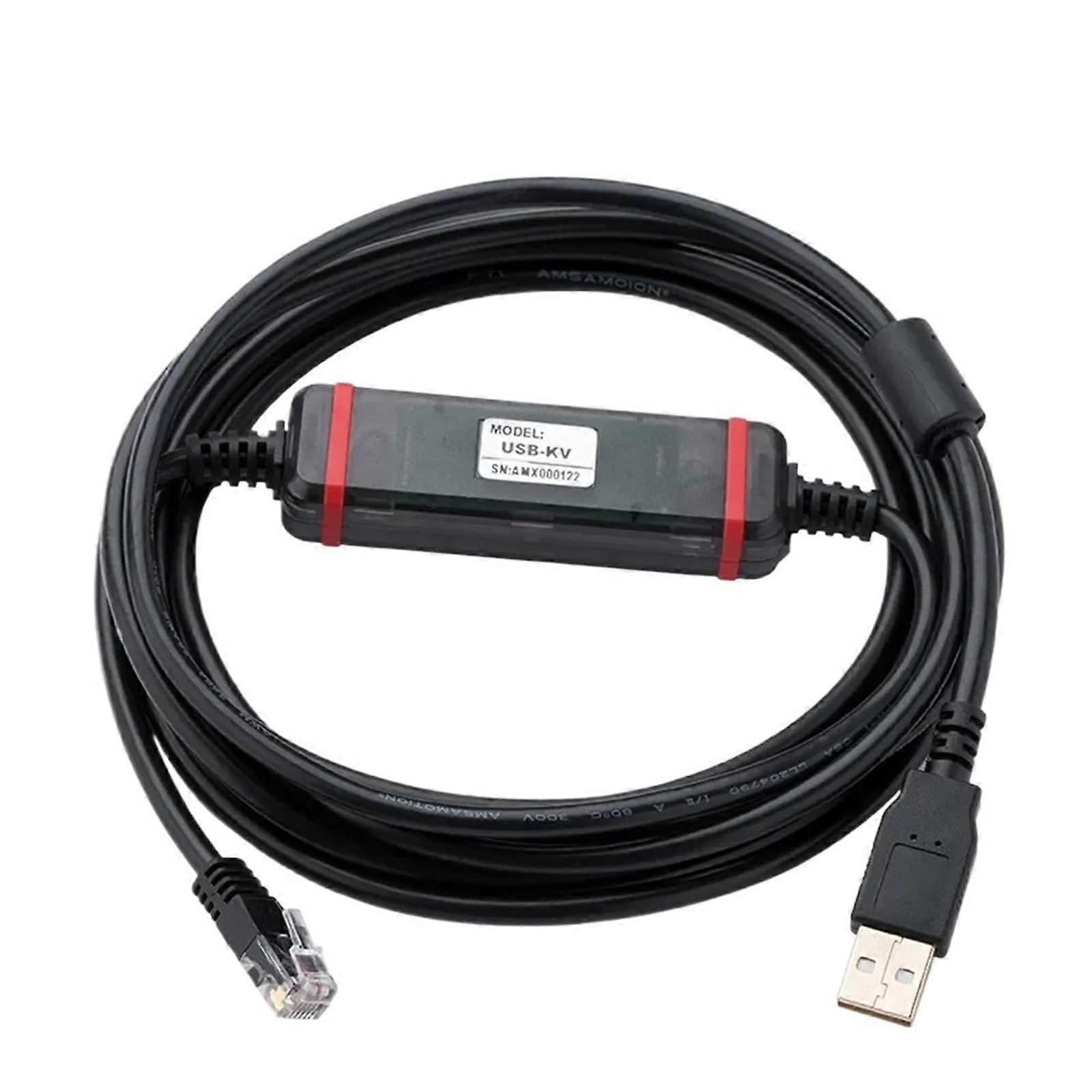 USB to Serial Cable 2.5M USB Programming Cable for KV Series KV1000 Reliable Serial Conversion