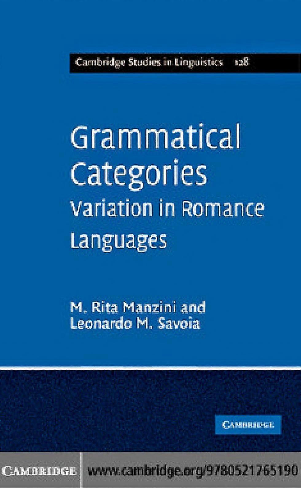 Grammatical categories variation in romance languages