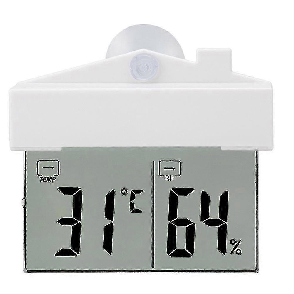 Detachable Bracket & Records Min/max Temp & Auto Reset Digital Window Thermometer