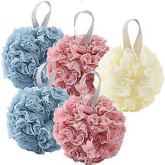 Lace Shower Bathing Ball for Body Scrubbers 1Set Bath Sponge Set