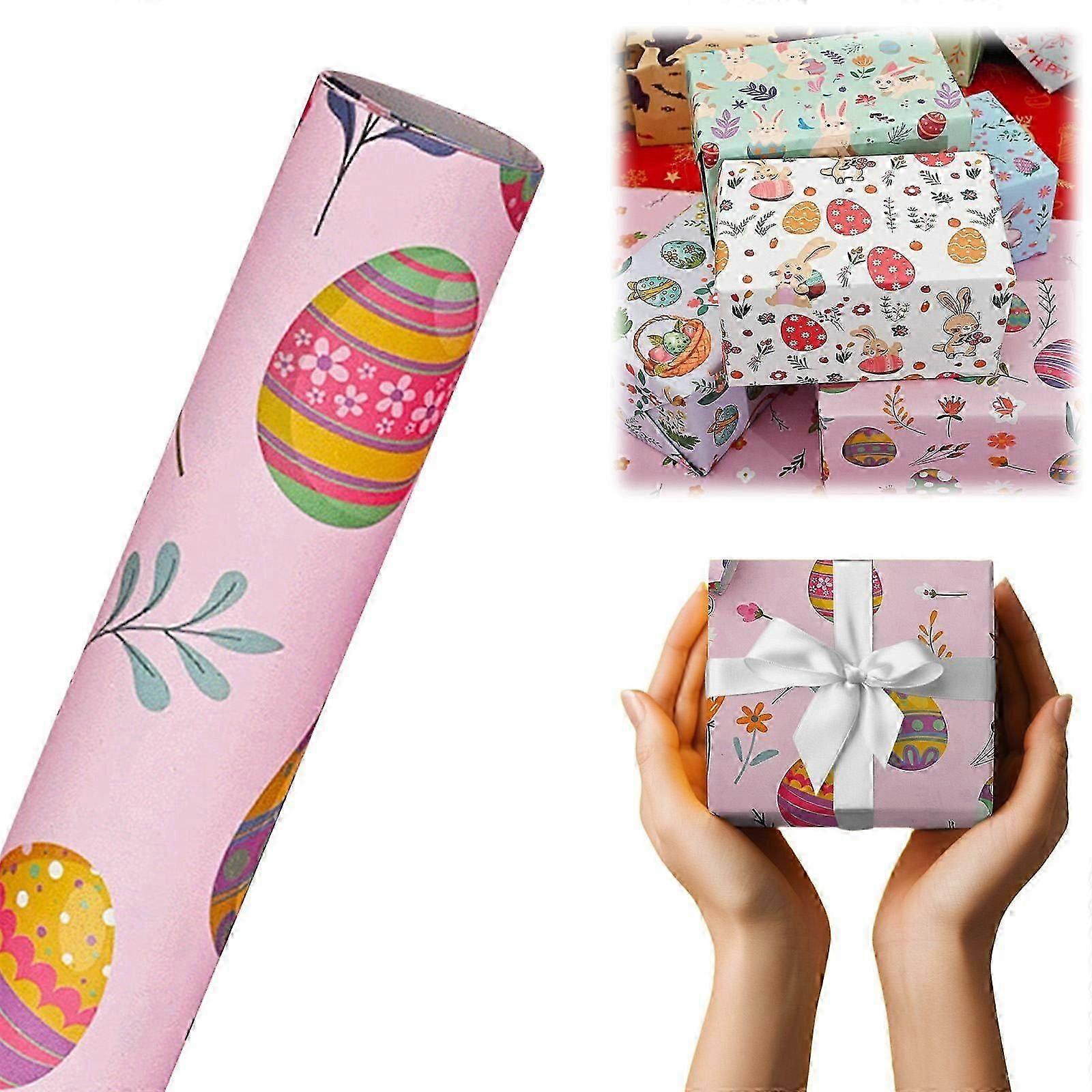 19.6x29.1in Spring Easter Wrapping Paper Sheet 1PC E for Bouquet Wrap Baby Craft Projects