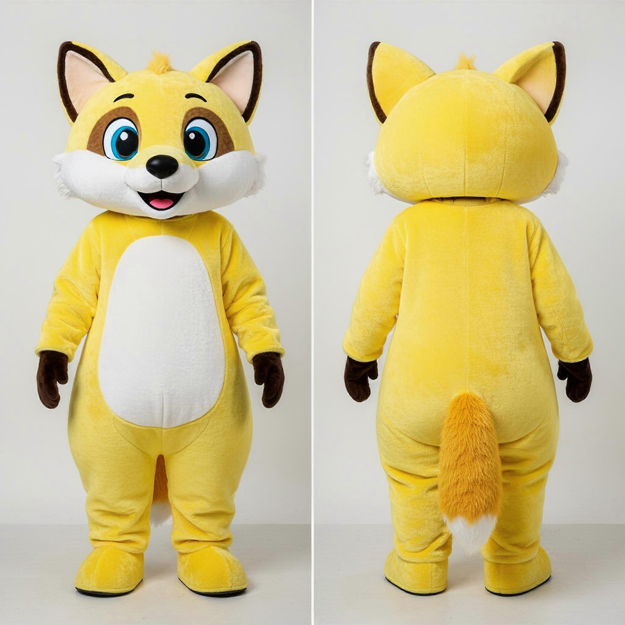 MASTICOT Lemon Yellow Rounded Marten Mascot