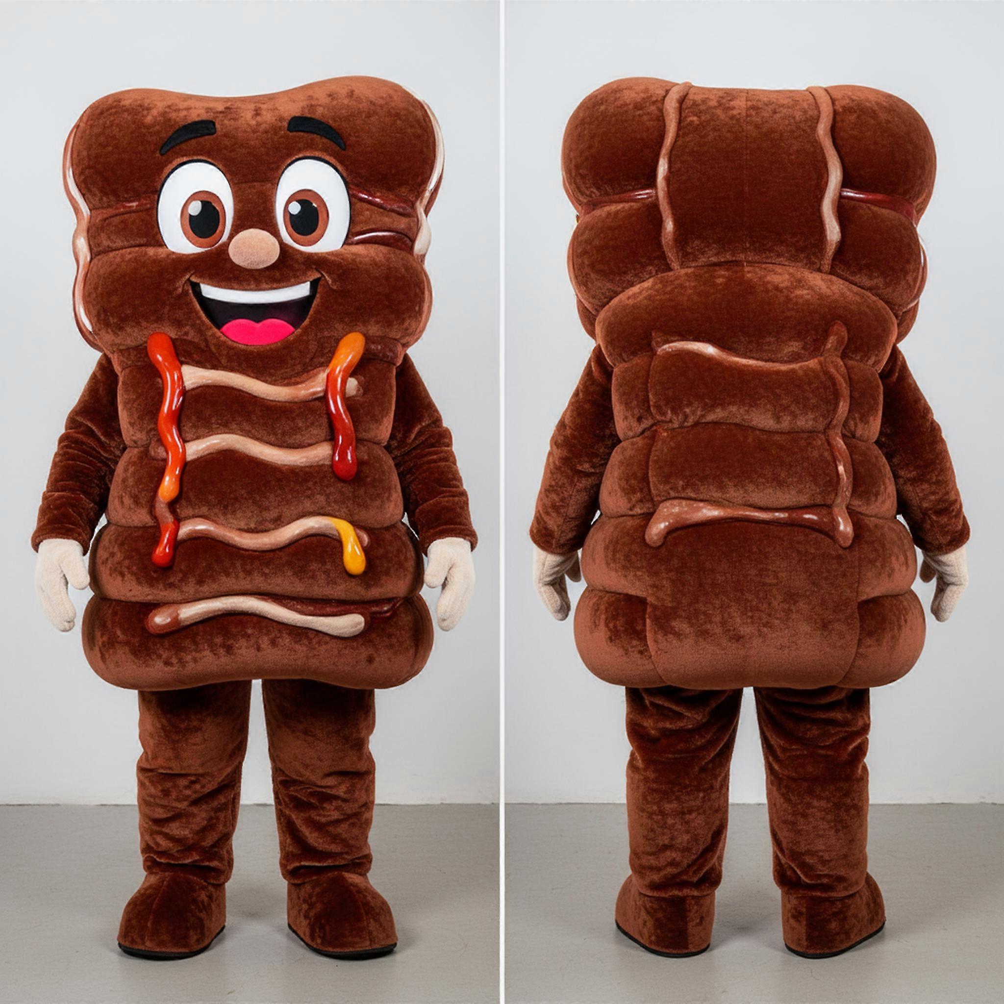 MASTICOT Smoky Brown Rounded Bbq Ribs Mascot