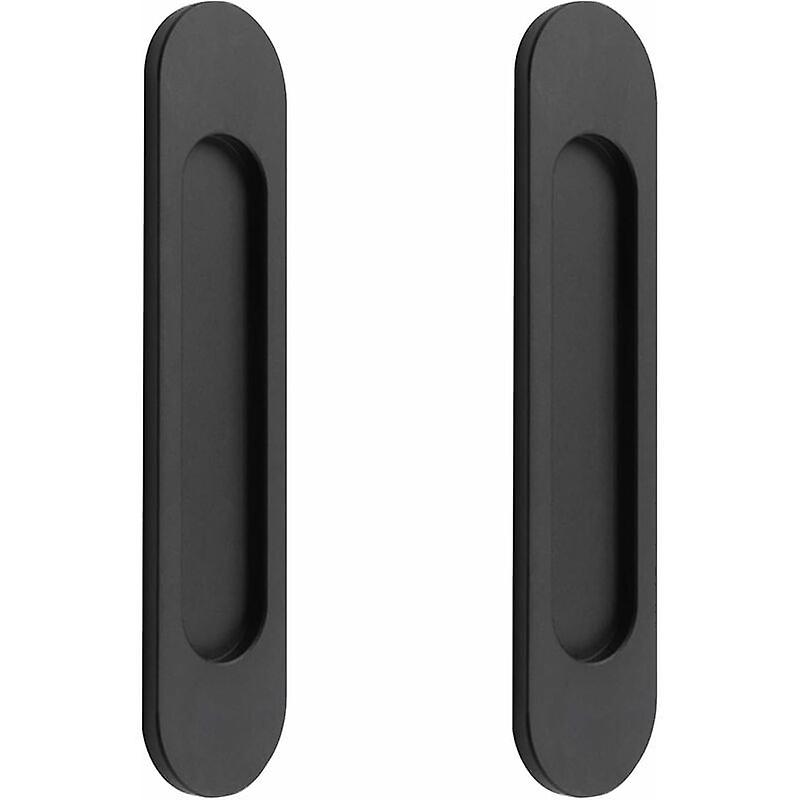 Matte Black Adhesive Drawer Pulls Aluminum Alloy Easy Install