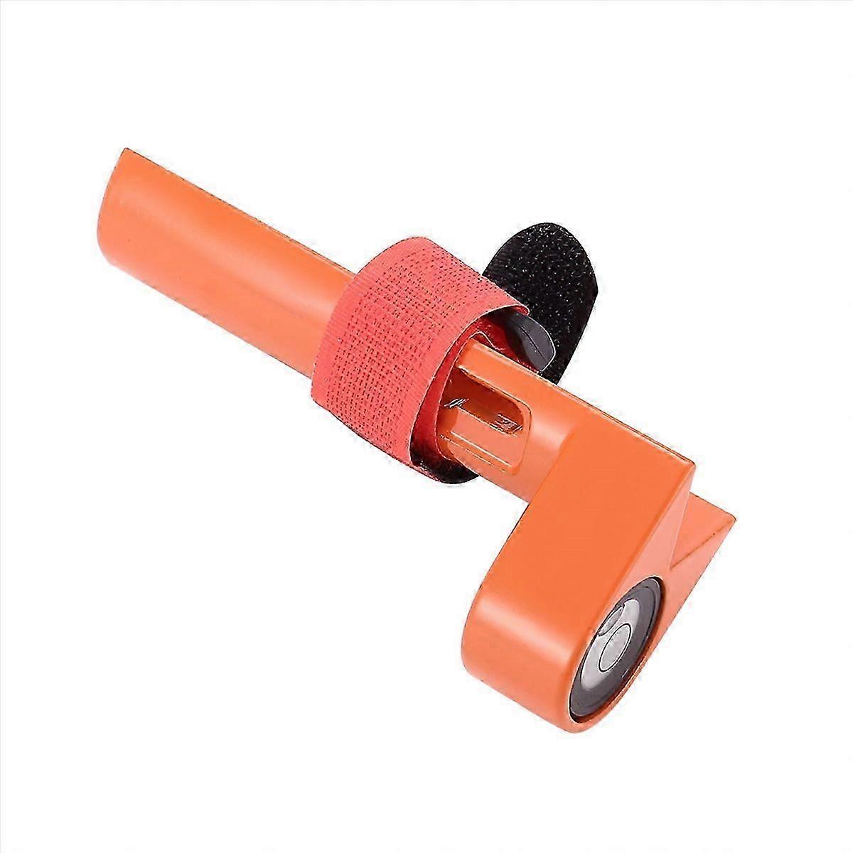 Orange Right-Angle Level Strap with Centering Pole Leveler Bubble Assembly