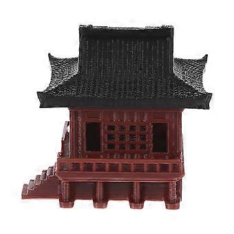 Landscaping Pavilion Statue Decoration for Aquarium 4Pcs Assorted Colors
