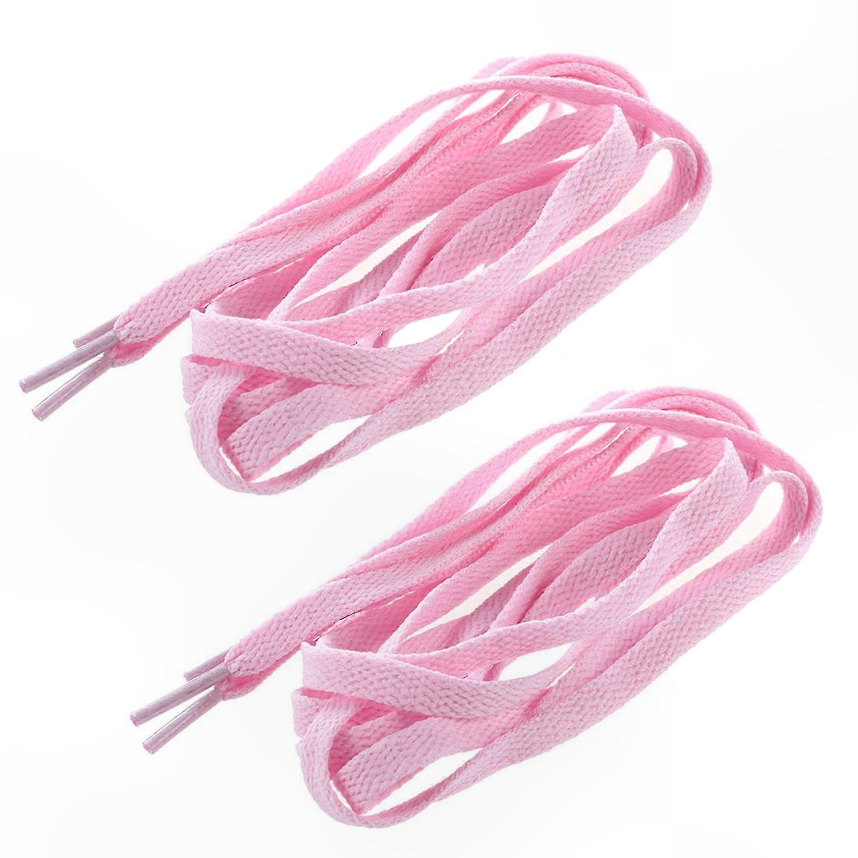 Shoelaces for Sneakers, 4-Pack 44-Inch Solid Flat Laces