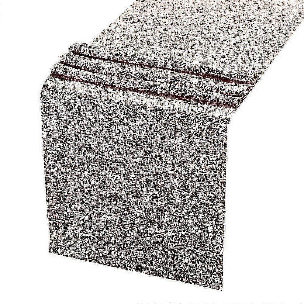 Dense Rose Gold Sequin Table Runner