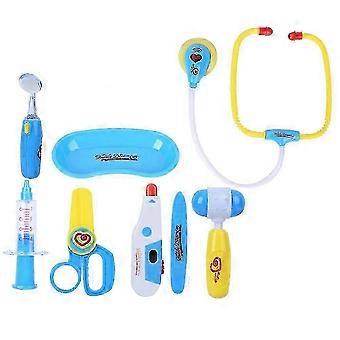 Kinder Doktor Spielset pädagogisches Vortäuschen spielen Werkzeug Vorschule Rollenspiel SpielzeugBlau