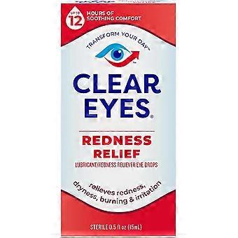 Clear Eyes Redness Relief Eye Drops 15ml, Relieve Red Dry Burning Irritated Eyes