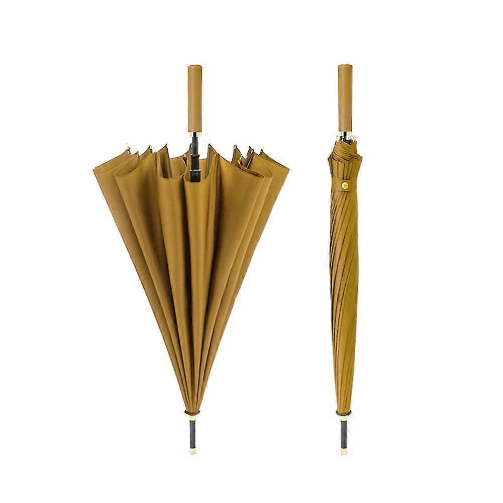 Automatic Open Windproof Umbrella, Extra Large Vented Double Canopy Waterproof Stick for Rain
