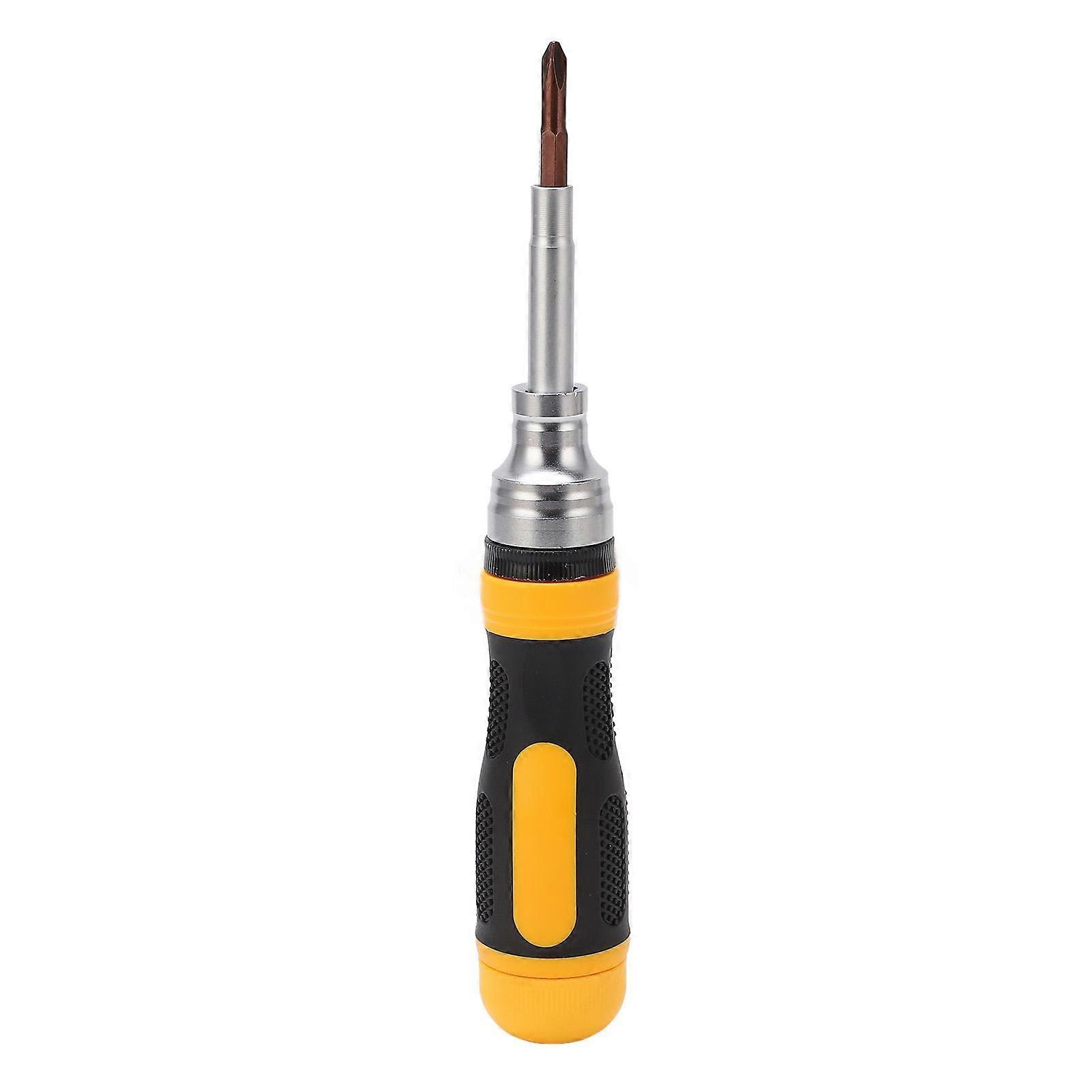 7Pcs Multifunctional Screwdriver Set with Bit High Hardness No Slip Ergonomic Handle Screwdriver Kit