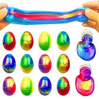 12 Pack Colorful Slime Easter Egg Toys for Kids Girls Boys Easter Basket Stuffers Party Favors