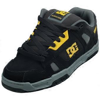 DC Shoes Stag Mens Skate Trainers in Black Yellow