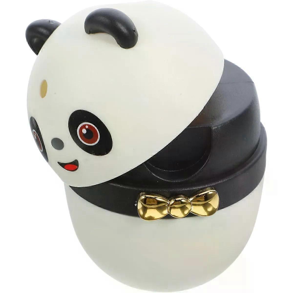 PP Container Cute Panda Toothpick Holder Press Type