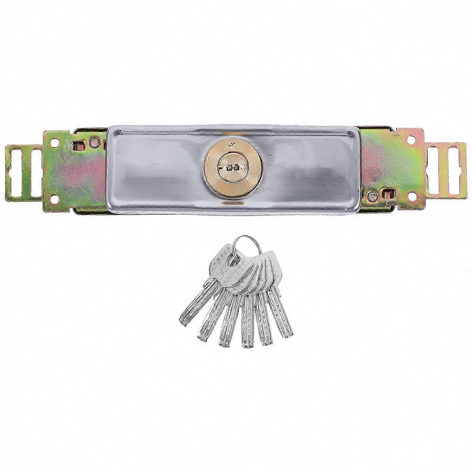 Rust-Proof Garage Door Side Locks, 6 Brackets, 83x14x08In, Durable Roller Shutter Security