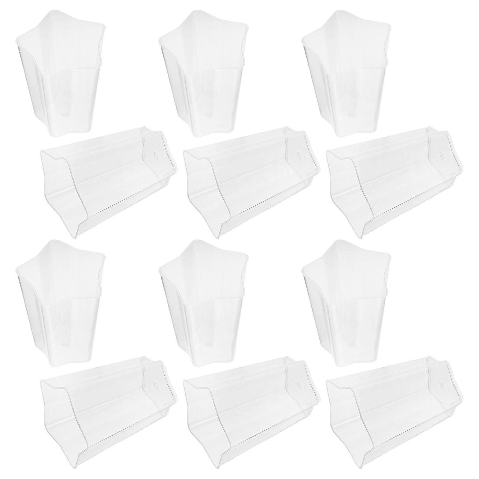 Transparent Pentagram Mousse Dessert compatible with Storing 25Pcs