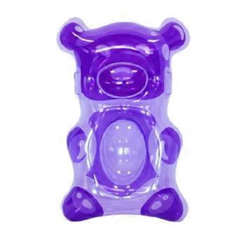 Aufblasbare Schwimmbrettchen für Kinder, im Bären-Design, mit weichen Kanten und Griffen, ideal für den täglichen Gebrauch im Schwimmbad oder am Strand, für gemeinsames Wasserspiel.