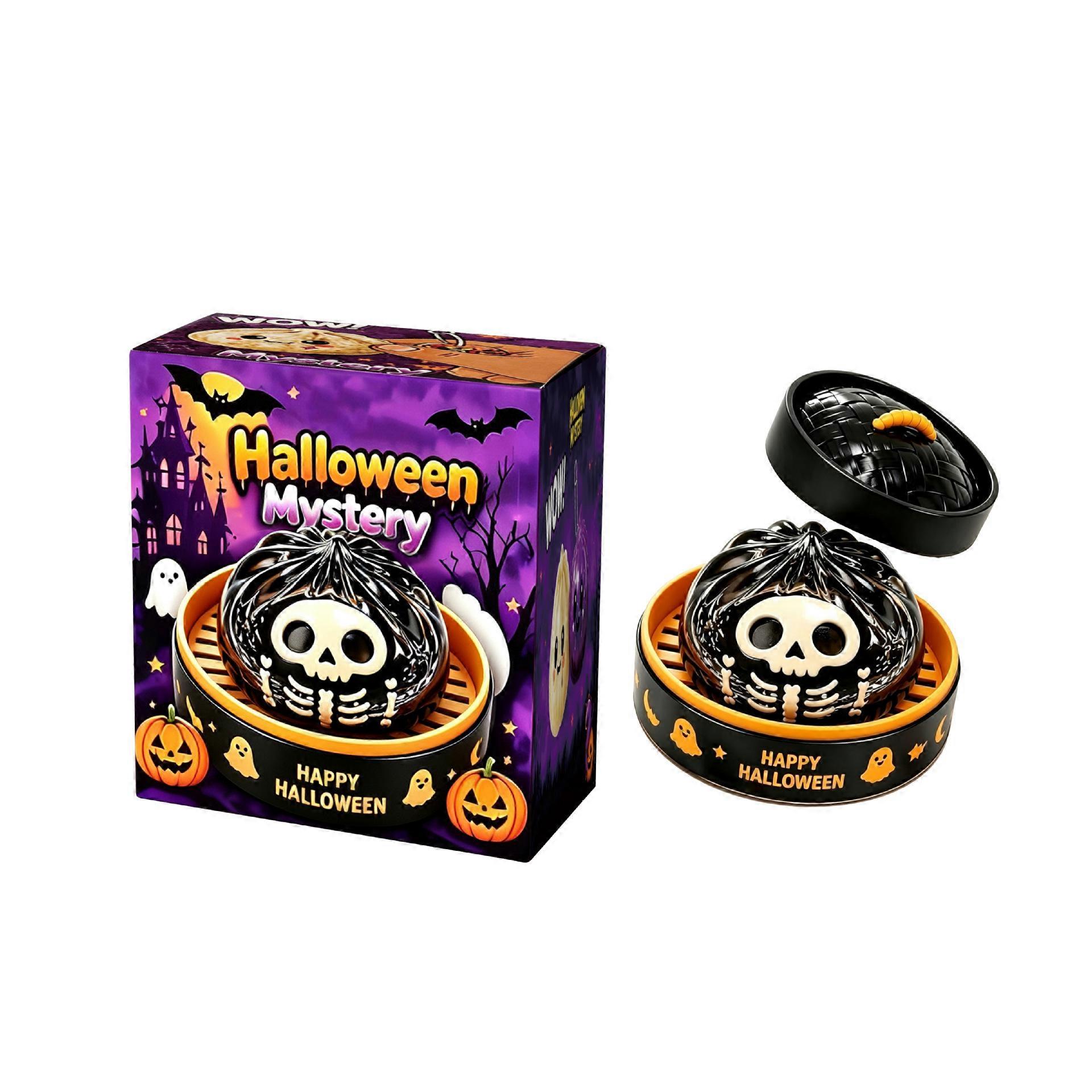 Black Skeleton Squishy Toy Slow Rising