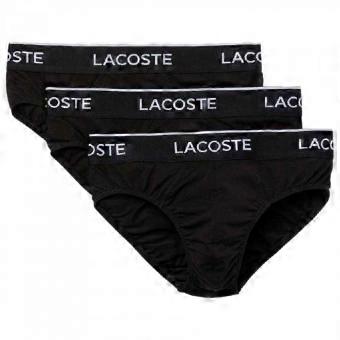 Lacoste Mens Logo Briefs (Pack of 3)