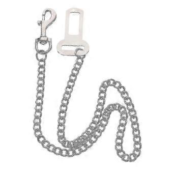 60 Cm Stainless Chain Dog Car Seat Belt Pet Vehicle Seat Belt Pet Car Seat Belt Dog Belt MW-brnv
