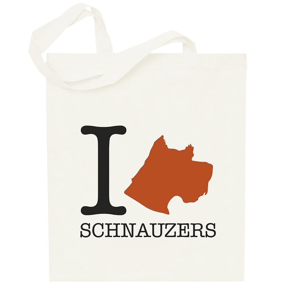 I Heart Schnauzers Totebag