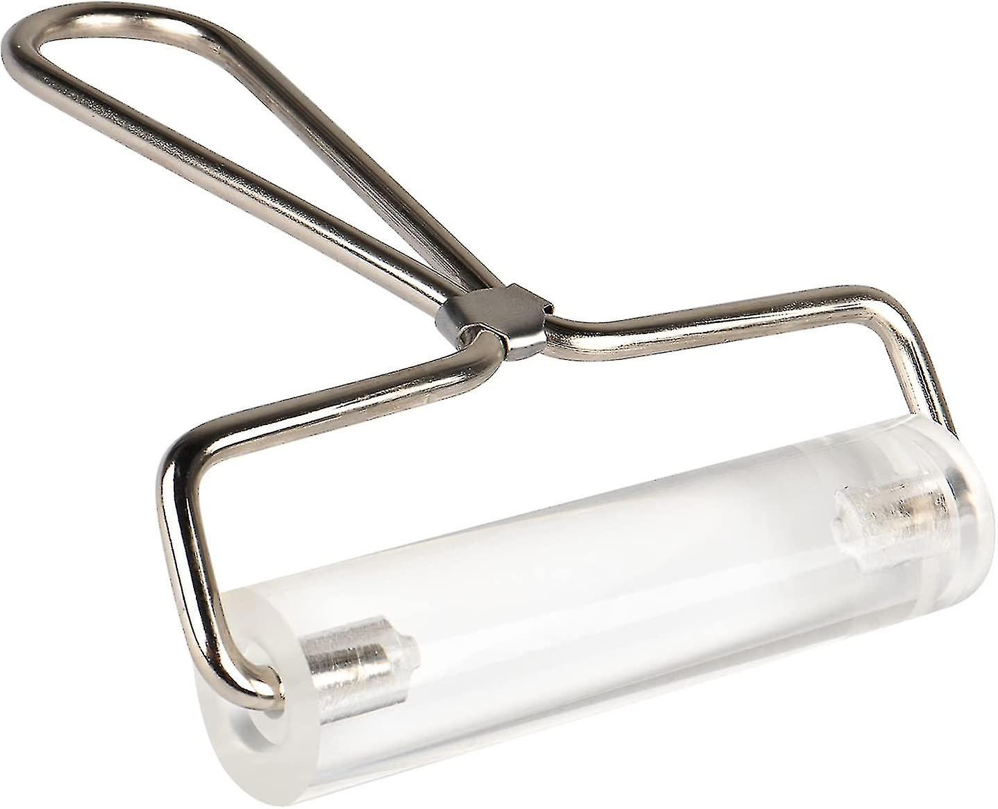 Transparent Hard Acrylic Roller With Stainless Steel Handle