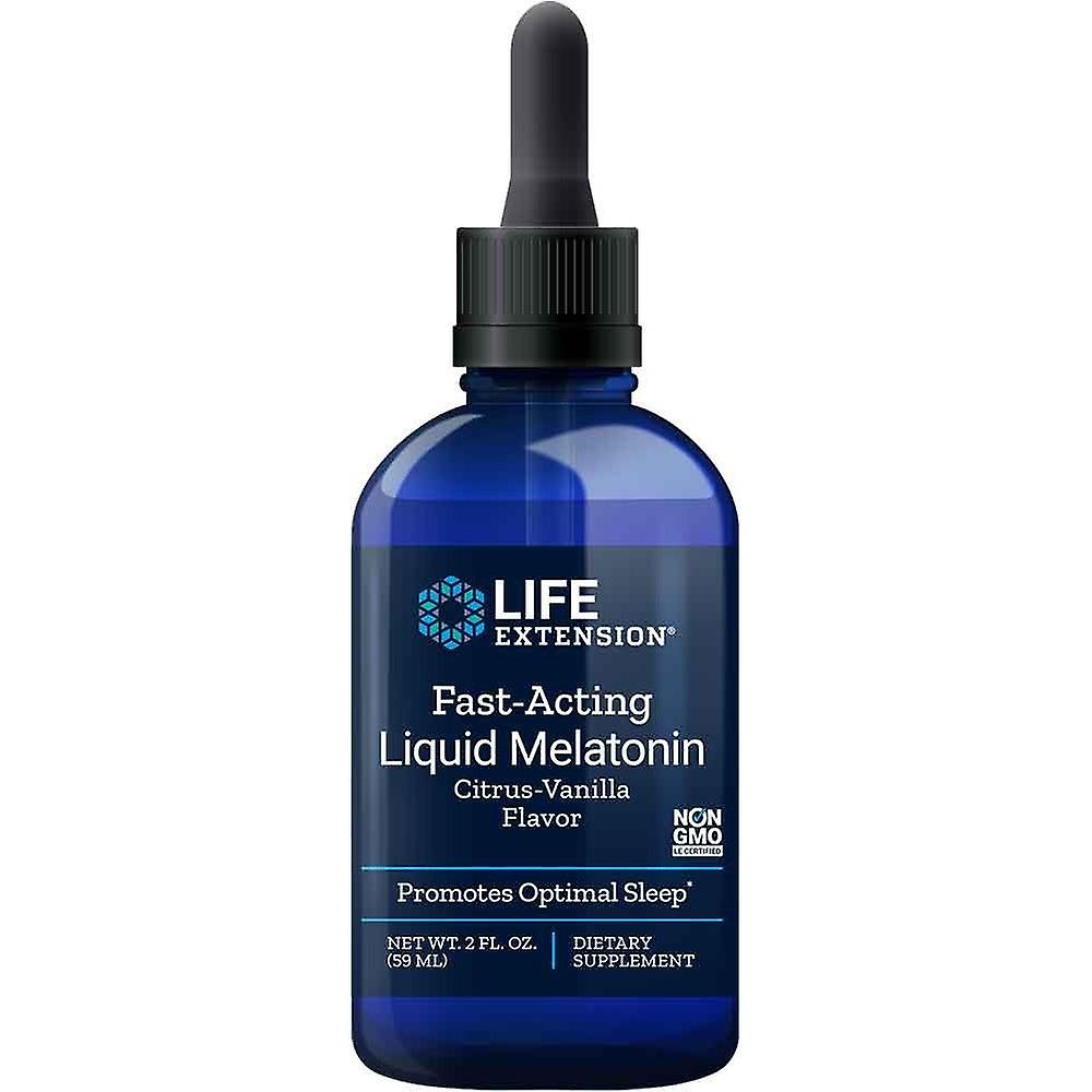 Life Extension Fast Acting Liquid Melatonin Citrus Vanilla 02234