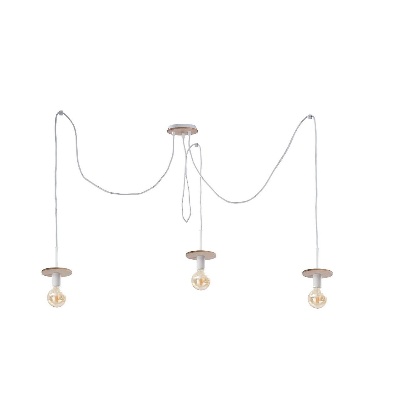 Saturn Cluster Pendant Ceiling Light Natural, 3x E27