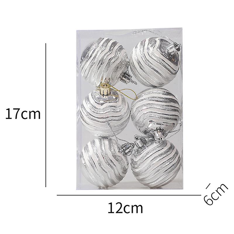 6pcs/box Christmas Ball Ornaments Christmas Tree Ornaments Party Decorations
