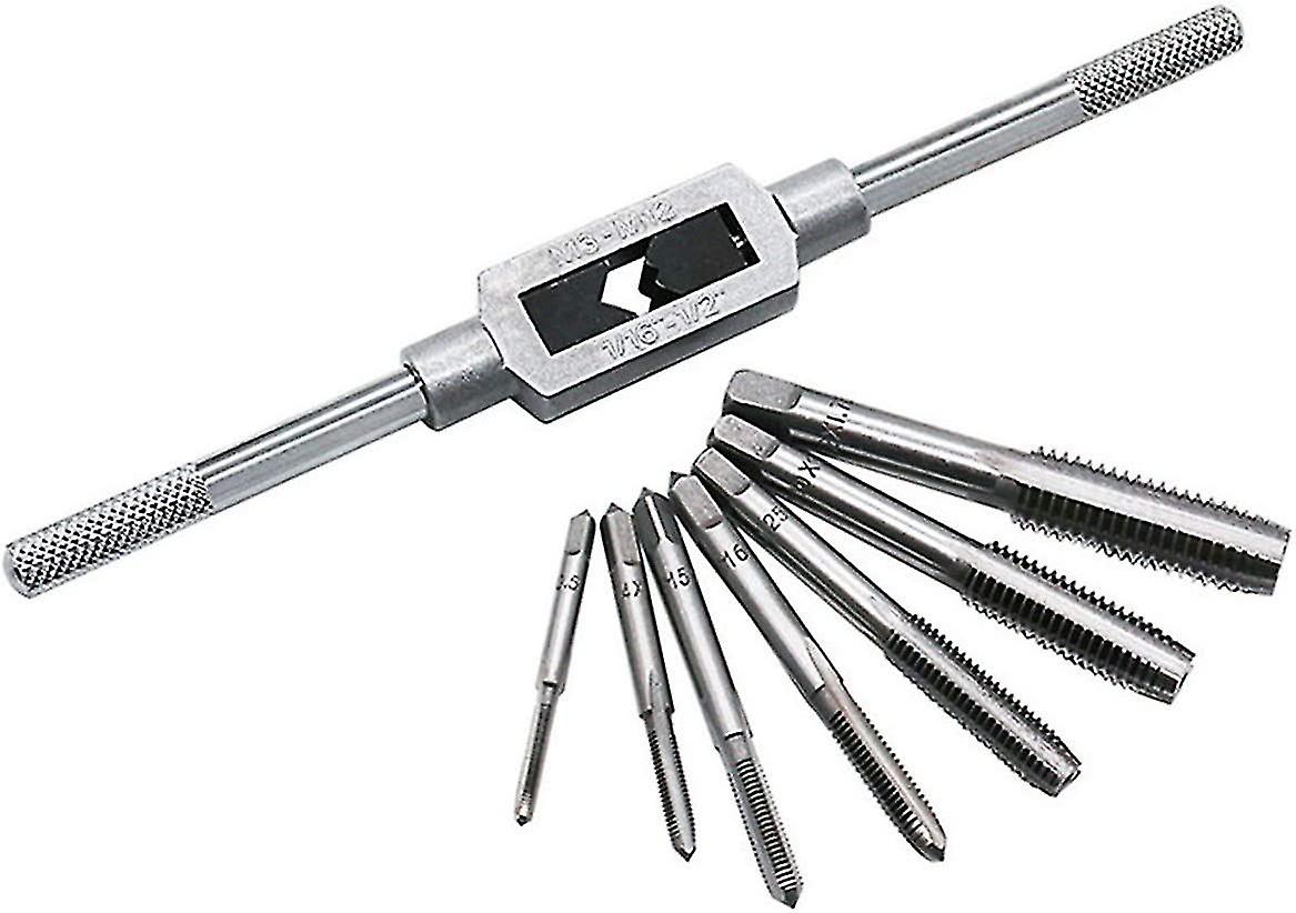 Set Of 8 Metric Thread Machine Taps, Finger Taps M3 - M12