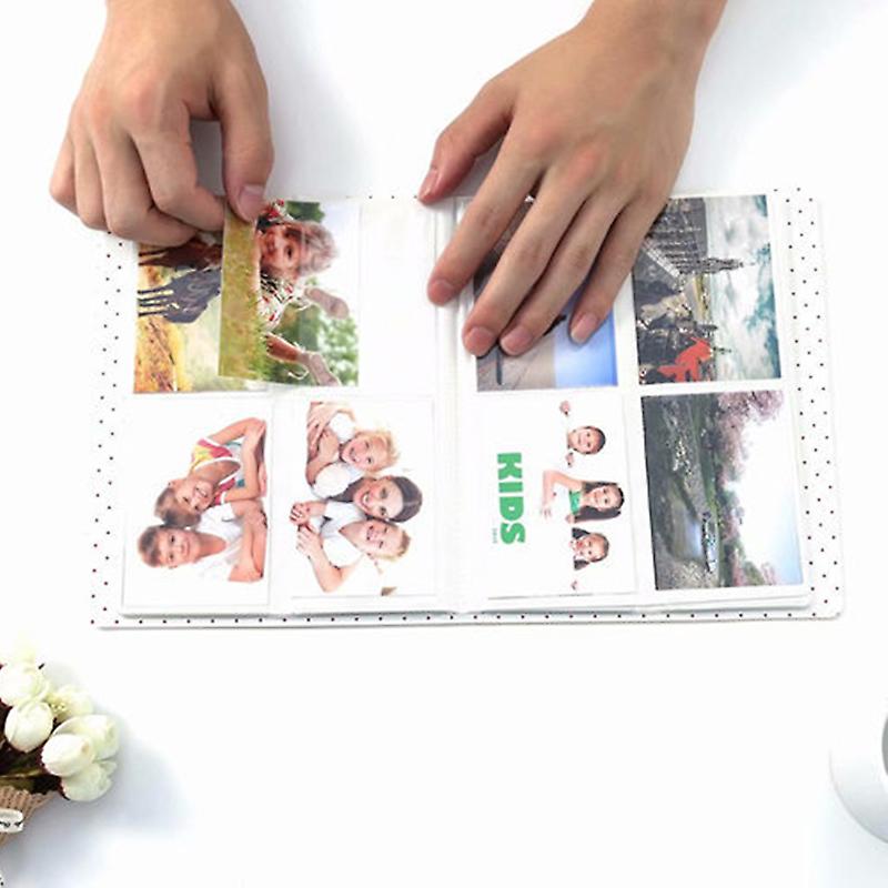 Pictures Photo Album with 3 Inches 128 Vertical Pockets Multipurpose Instant Camera Card Storage Album