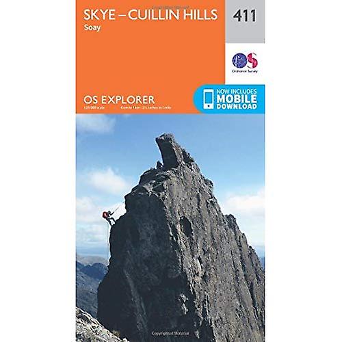OS Explorer Map (411) Skye - Cuillin Hills - Soay
