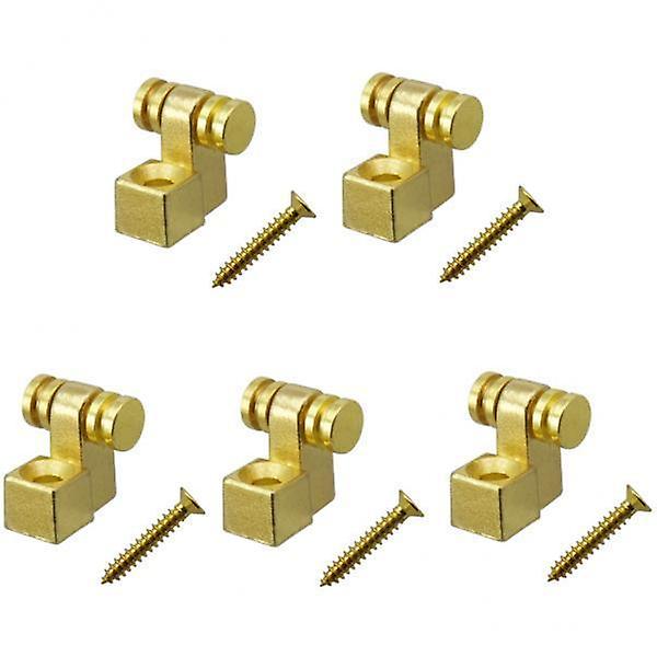3xSet mit 5 E-Gitarren Roller String Trees Halterung mit Schrauben Gold