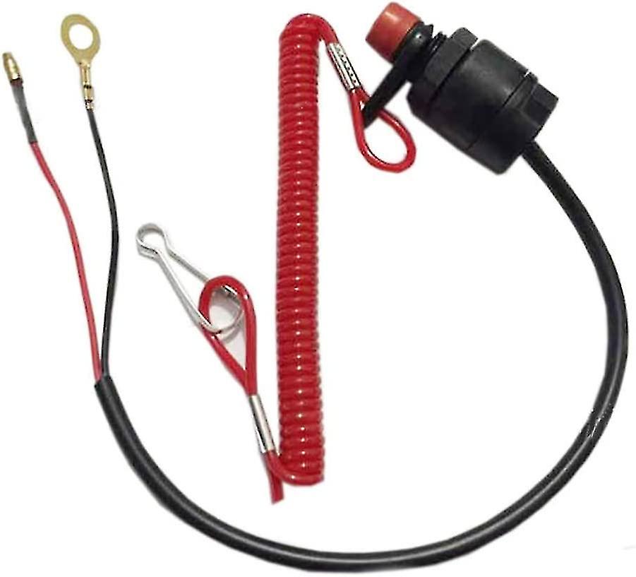 Boat Engine Motor Kill Stop Switch,outboard Engine Ignition Emergency Kill Stop Switch,cut Off Lanyard Tether Stop Switch For All Outboard Motors